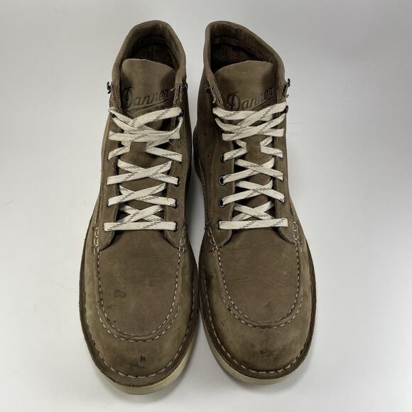 DANNER Bull Run Lux Moc Toe 6" Leather Boots Womens Size 9.5 M Brown Wedge Sole - Picture 10 of 11